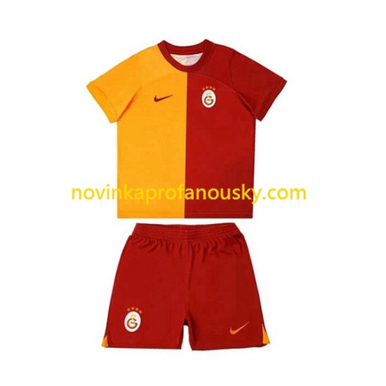 Galatasaray Dres SK Domácí Fotbalové Dresy pro Děti 2023-2024 Krátký rukáv