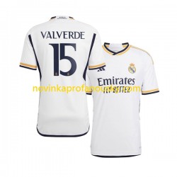Real Madrid Dres Federico Valverde 15 Domácí Fotbalové Dresy pro Muže 2023-2024 Krátký rukáv
