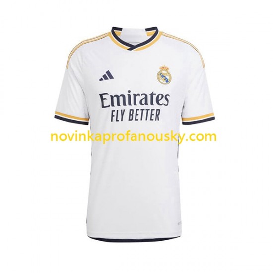 Real Madrid Dres TCHOUAMENI 18 Domácí Fotbalové Dresy pro Děti 2023-2024 Krátký rukáv