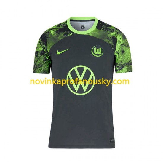 VfL Wolfsburg Dres Venkovní Fotbalové Dresy pro Muže 2023-2024 Krátký rukáv