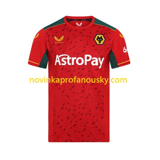 Wolverhampton Wanderers Dres Venkovní Fotbalové Dresy pro Muže 2023-2024 Krátký rukáv