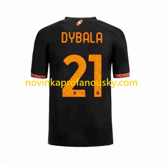 AS Řím Dres Paulo Dybala 21 Alternativní Fotbalové Dresy pro Muže 2023-2024 Krátký rukáv