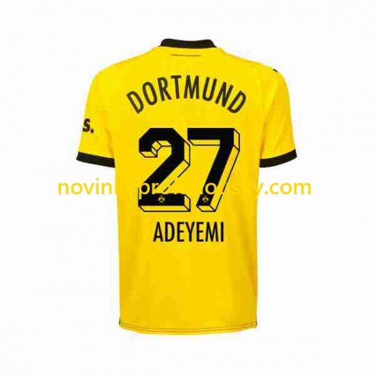 Borussia Dortmund Dres Karim Adeyemi 27 Domácí Fotbalové Dresy pro Muže 2023-2024 Krátký rukáv