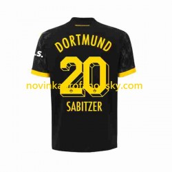 Borussia Dortmund Dres Marcel Sabitzer 20 Venkovní Fotbalové Dresy pro Muže 2023-2024 Krátký rukáv