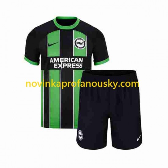 Brighton & Hove Albion Dres Venkovní Fotbalové Dresy pro Děti 2023-2024 Krátký rukáv