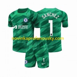 Chelsea Dres Robert Sanchez 1 Brankářské Alternativní Fotbalové Dresy pro Děti 2023-2024 Krátký rukáv