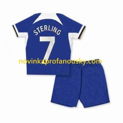 Chelsea Dres Raheem Sterling 7 Domácí Fotbalové Dresy pro Děti 2023-2024 Krátký rukáv