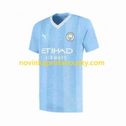 Manchester City Dres Haaland 9 Special Printing Domácí Fotbalové Dresy pro Muže 2023-2024 Krátký rukáv