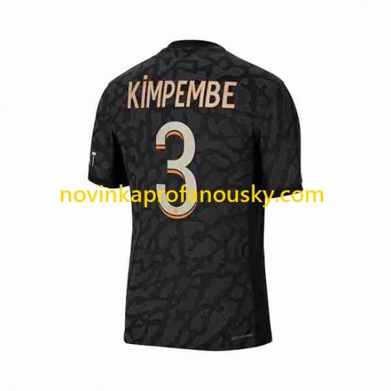 Paris Saint-Germain Dres Kimpembe 3 Alternativní Fotbalové Dresy pro Muže 2023-2024 Krátký rukáv