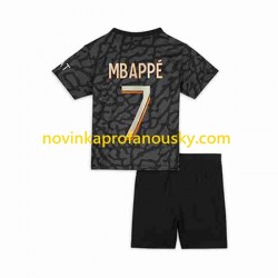 Paris Saint-Germain Dres Mbappé Kylian 7 Alternativní Fotbalové Dresy pro Děti 2023-2024 Krátký rukáv