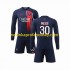 Paris Saint-Germain Dres Lionel Messi 30 Domácí Fotbalové Dresy pro Děti 2023-2024 Dlouhý rukáv