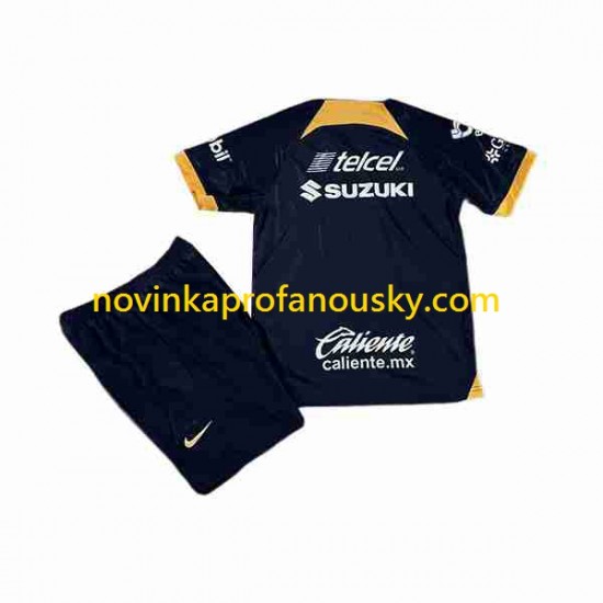 Pumas UNAM Dres Venkovní Fotbalové Dresy pro Děti 2023-2024 Krátký rukáv