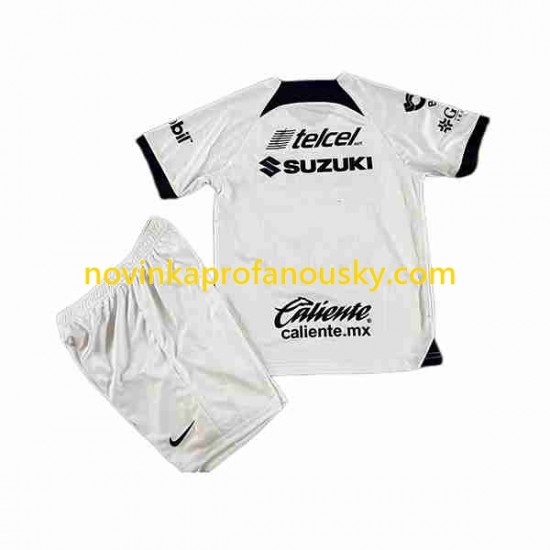 Pumas UNAM Dres Domácí Fotbalové Dresy pro Děti 2023-2024 Krátký rukáv
