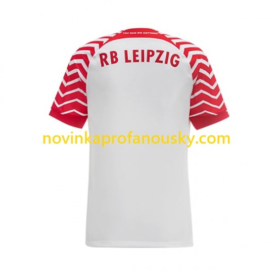 RB Leipzig Dres Domácí Fotbalové Dresy pro Muže 2023-2024 Krátký rukáv