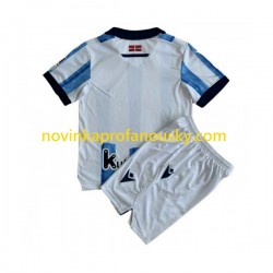 Real Sociedad Dres Domácí Fotbalové Dresy pro Děti 2023-2024 Krátký rukáv