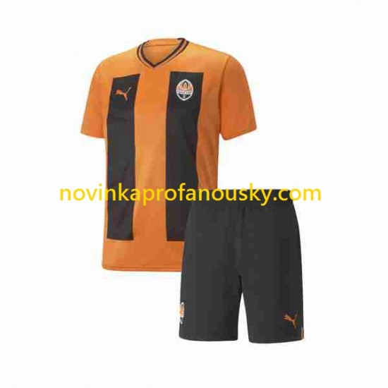Shakhtar Donetsk Dres Domácí Fotbalové Dresy pro Děti 2023 Krátký rukáv