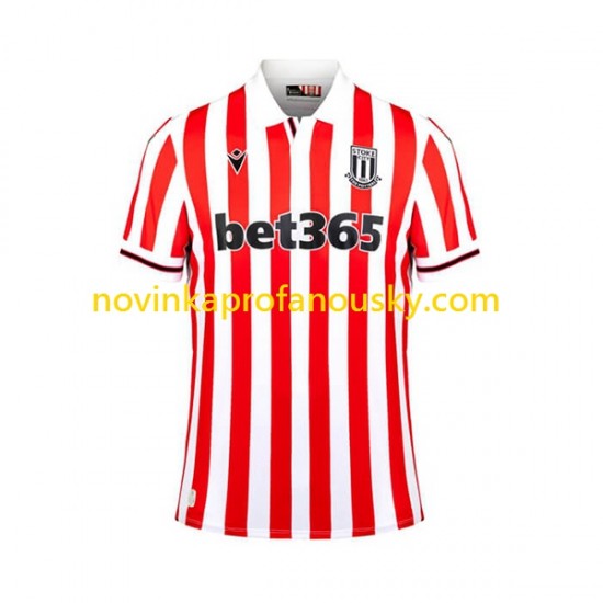 Stoke City Dres Domácí Fotbalové Dresy pro Muže 2023-2024 Krátký rukáv