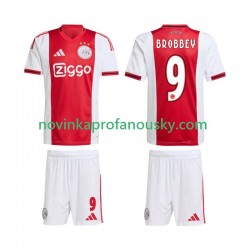 AFC Ajax Dres Brian Brobbey 9 Domácí Fotbalové Dresy pro Děti 2025-2026 Krátký rukáv