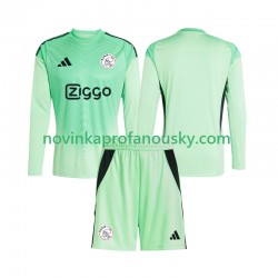 AFC Ajax Dres Brankářské Domácí Fotbalové Dresy pro Děti 2025-2026 Dlouhý rukáv