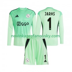 AFC Ajax Dres Vitezslav Jaros 1 Brankářské Domácí Fotbalové Dresy pro Děti 2025-2026 Dlouhý rukáv