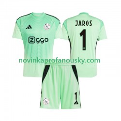AFC Ajax Dres Vitezslav Jaros 1 Brankářské Domácí Fotbalové Dresy pro Děti 2025-2026 Krátký rukáv