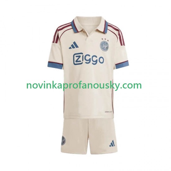 AFC Ajax Dres Alternativní Fotbalové Dresy pro Děti 2025-2026 Krátký rukáv