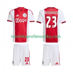 AFC Ajax Dres Steven Berghuis 23 Domácí Fotbalové Dresy pro Děti 2025-2026 Krátký rukáv