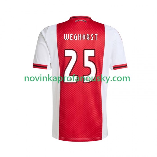 AFC Ajax Dres Wout Weghorst 25 Domácí Fotbalové Dresy pro Muže 2025-2026 Krátký rukáv