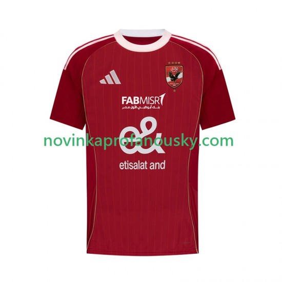 Dres Al Ahly SC Domácí Fotbalové Dresy pro Muže 2025-2026 Krátký rukáv