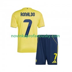 Dres Al Nassr Cristiano Ronaldo 7 Domácí Fotbalové Dresy pro Děti 2025-2026 Krátký rukáv