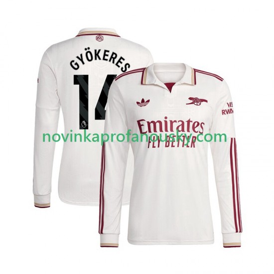 Arsenal Dres Viktor Gyokeres 14 Alternativní Fotbalové Dresy pro Muže 2025-2026 Dlouhý rukáv