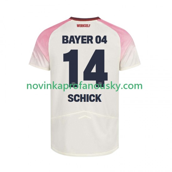 Bayer 04 Leverkusen Dres Patrik Schick 14 Venkovní Fotbalové Dresy pro Muže 2025-2026 Krátký rukáv