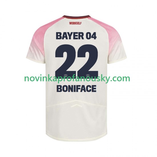 Bayer 04 Leverkusen Dres Victor Boniface 22 Venkovní Fotbalové Dresy pro Muže 2025-2026 Krátký rukáv