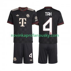 FC Bayern Mnichov Dres Jonathan Tah 4 Alternativní Fotbalové Dresy pro Děti 2025-2026 Krátký rukáv