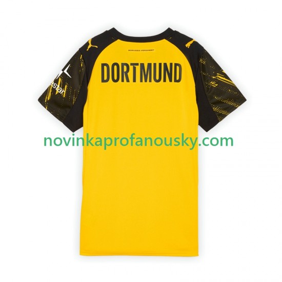 Borussia Dortmund Dres Domácí Fotbalové Dresy pro Muže 2025-2026 Krátký rukáv