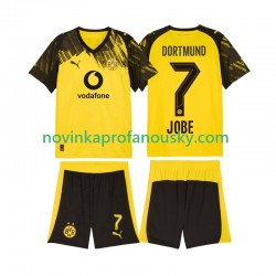 Borussia Dortmund Dres Jobe Bellingham 7 Domácí Fotbalové Dresy pro Děti 2025-2026 Krátký rukáv