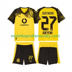 Borussia Dortmund Dres Karim Adeyemi 27 Domácí Fotbalové Dresy pro Děti 2025-2026 Krátký rukáv