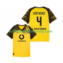 Borussia Dortmund Dres Nico Schlotterbeck 4 Domácí Fotbalové Dresy pro Muže 2025-2026 Krátký rukáv