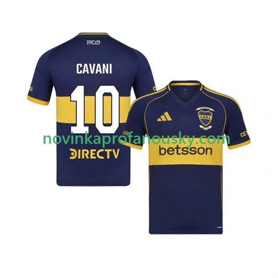 CA Boca Juniors Dres Edinson Cavani 10 Domácí Fotbalové Dresy pro Muže 2025-2026 Krátký rukáv