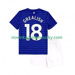 Everton Dres Jack Grealish 18 Domácí Fotbalové Dresy pro Děti 2025-2026 Krátký rukáv