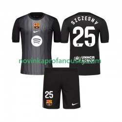 FC Barcelona Dres Szczesny 25 Brankářské Alternativní Fotbalové Dresy pro Děti 2025-2026 Krátký rukáv