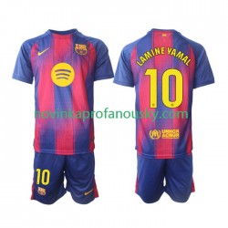 FC Barcelona Dres Lamine Yamal 10 Domácí Fotbalové Dresy pro Děti 2025-2026 Krátký rukáv