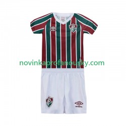 Fluminense Dres Domácí Fotbalové Dresy pro Děti 2025-2026 Krátký rukáv
