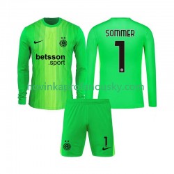 Inter Milán Dres Yann Sommer 1 Brankářské Alternativní Fotbalové Dresy pro Děti 2025-2026 Dlouhý rukáv