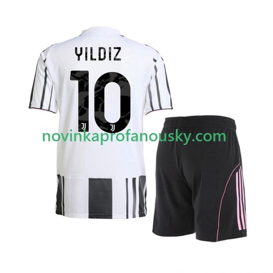 Juventus Dres Kenan Yildiz 10 Domácí Fotbalové Dresy pro Děti 2025-2026 Krátký rukáv