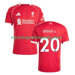 Liverpool Dres Diogo Jota 20 Domácí Fotbalové Dresy pro Muže 2025-2026 Krátký rukáv
