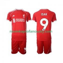 Liverpool Dres ISAK 9 Domácí Fotbalové Dresy pro Děti 2025-2026 Krátký rukáv