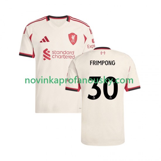 Liverpool Dres Jeremie Frimpong 30 Venkovní Fotbalové Dresy pro Muže 2025-2026 Krátký rukáv