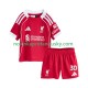 Liverpool Dres Jeremie Frimpong 30 Domácí Fotbalové Dresy pro Děti 2025-2026 Krátký rukáv