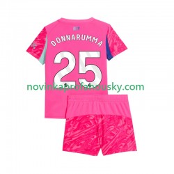 Manchester City Dres Gianluigi Donnarumma 25 Brankářské Venkovní Fotbalové Dresy pro Děti 2025-2026 Krátký rukáv
